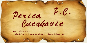 Perica Čučaković vizit kartica